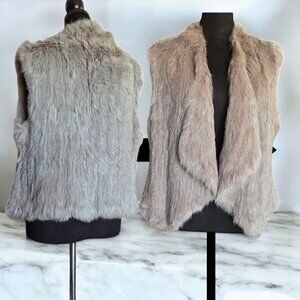 NATURES COLLECTION ( M/L) 100% Rabbit Vest Outdoor Evening Dressup